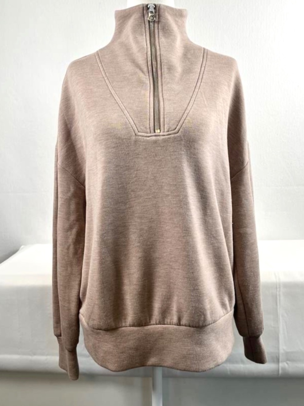 Varley Hawley Half Zip Sweat Women’s X-Small Double Soft Oversized Comfort $148